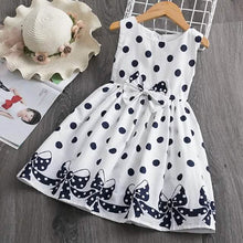 Load image into Gallery viewer, Little Girls' Dress Sundress Polka Dot Casual Lace Trims Print