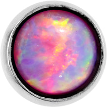 将图片加载到图库查看器,5/16 Pink Synthetic Opal Internally Threaded Daith Cartilage Tragus