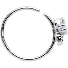 Load image into Gallery viewer, 20G 3/8 Clear Gem Bow Seamless Circular Ring