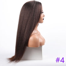 将图片加载到图库查看器,Long Kinky Straight Synthetic Wigs for Black Women Black Brown Blonde Ginger Red White Hair Afro Wigs Synthetic Hair Wigs For Black Women Cosplay Wigs For Women