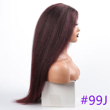 将图片加载到图库查看器,Long Kinky Straight Synthetic Wigs for Black Women Black Brown Blonde Ginger Red White Hair Afro Wigs Synthetic Hair Wigs For Black Women Cosplay Wigs For Women