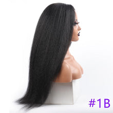 将图片加载到图库查看器,Long Kinky Straight Synthetic Wigs for Black Women Black Brown Blonde Ginger Red White Hair Afro Wigs Synthetic Hair Wigs For Black Women Cosplay Wigs For Women