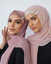 Load image into Gallery viewer, Long Lightweight Soft Solid Color Chiffon Scarfs Muslim Headscarf Hijab Scarf Shawls Wraps Hijab For Women 70*180cm