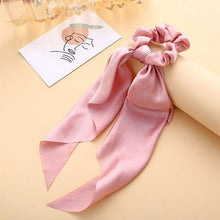 Load image into Gallery viewer, Long Ribbon Women Ponytail Scrunchies Scarf Elastic Hair Band Knotted Streamer Hair Ties Silky Satin Hair Rope Ponytail Holder Accessories for Women
