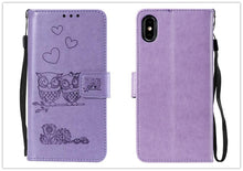 Load image into Gallery viewer, Love Couple Leather Case For iPhone 12 11 Pro mini Phone Flip Wallet Soft Cover Shockproof Floral Cute Modern Leather Wallet Phone Case For iPhone