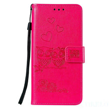 Load image into Gallery viewer, Love Couple Leather Case For iPhone 12 11 Pro mini Phone Flip Wallet Soft Cover Shockproof Floral Cute Modern Leather Wallet Phone Case For iPhone