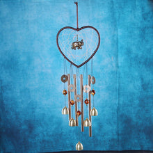 将图片加载到图库查看器,Love Shape Wind Chimes Metal Tube Bell Wind-chimes Decor Hanging Ornaments Dream-catcher Home Garden Decor Hanging Ornaments Craft Gifts For Mom Birthday Celebration