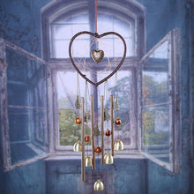 将图片加载到图库查看器,Love Shape Wind Chimes Metal Tube Bell Wind-chimes Decor Hanging Ornaments Dream-catcher Home Garden Decor Hanging Ornaments Craft Gifts For Mom Birthday Celebration