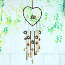 将图片加载到图库查看器,Love Shape Wind Chimes Metal Tube Bell Wind-chimes Decor Hanging Ornaments Dream-catcher Home Garden Decor Hanging Ornaments Craft Gifts For Mom Birthday Celebration