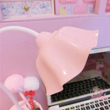 Load image into Gallery viewer, Lovely 3 Levels Dimmer Reading Table Lamp Pen Case Base Student LED Desk Lamp Girls Charge Bedside Lamp for Bedroom Studyroom Cute Study Lamps for Bedroom Décor