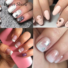 Load image into Gallery viewer, Lovely Stars Geometry 3D Nails Art Sticker Gold Silver Rose gold Ornaments self-Adhesive Sliders Manicure Accessories Decoration for Women Girls Art Stickers Decal Decoration Metallic Curve Strip Line Nail