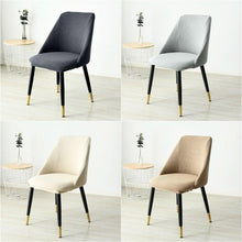 Load image into Gallery viewer, Low-inclined Armrest and Arc Back Chair Cover Washable Removable Seat Cover Polar Fleece Hotel Home Banquet Spandex Stretch Spandex Removable Washable Anti-dust Seat Slipcover Protector For Hotel Office Ceremony Banquet Wedding Party
