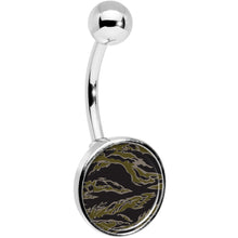 Load image into Gallery viewer, Tiger Camo Print Belly Ring
