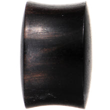 Load image into Gallery viewer, 5/8 Organic Solid Black Areng Wood Saddle Plug Set