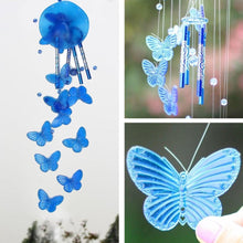 将图片加载到图库查看器,Lucky Butterfly Hanging Wind Chime Bell Garden Decoration Ornament Gift Home Decoration Fashion High-end Gift Butterfly Gift Grandmother Gift Mother Gift Birthday Gift Festival Gift Witness Friendship Outdoor Wind Chime Garden Decor
