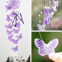 将图片加载到图库查看器,Lucky Butterfly Hanging Wind Chime Bell Garden Decoration Ornament Gift Home Decoration Fashion High-end Gift Butterfly Gift Grandmother Gift Mother Gift Birthday Gift Festival Gift Witness Friendship Outdoor Wind Chime Garden Decor