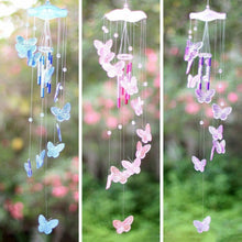 将图片加载到图库查看器,Lucky Butterfly Hanging Wind Chime Bell Garden Decoration Ornament Gift Home Decoration Fashion High-end Gift Butterfly Gift Grandmother Gift Mother Gift Birthday Gift Festival Gift Witness Friendship Outdoor Wind Chime Garden Decor