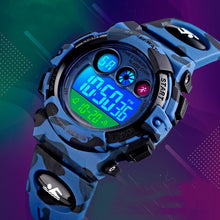Load image into Gallery viewer, Luminous Camouflage Kids Watches LED Colorful Flash Digital Waterproof Alarm Date Week Digital Sport Watch For Boys Girls Kid Waterproof Electronic Multi Function Casual Outdoor Watches