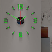 将图片加载到图库查看器,Luminous Clock Home Simplicity Silent Fashion Wall Clock Analog Timekeeper for Home Living Room Bedroom Office Battery-Powered Modern House Decoration Silent Clock Decor with Number Sticker Living Room Creative Wall Stickers Bedroom Wall Clock