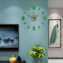 将图片加载到图库查看器,Luminous Clock Home Simplicity Silent Fashion Wall Clock Analog Timekeeper for Home Living Room Bedroom Office Battery-Powered Modern House Decoration Silent Clock Decor with Number Sticker Living Room Creative Wall Stickers Bedroom Wall Clock