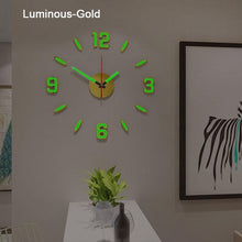 将图片加载到图库查看器,Luminous Clock Home Simplicity Silent Fashion Wall Clock Analog Timekeeper for Home Living Room Bedroom Office Battery-Powered Modern House Decoration Silent Clock Decor with Number Sticker Living Room Creative Wall Stickers Bedroom Wall Clock