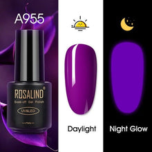 将图片加载到图库查看器,Luminous Nail Gel Polish Neon Hybrid Varnish Manicure Permanent UV Reflective Nail Polish Gel For Women and Ladies in Modern New Fashion Design
