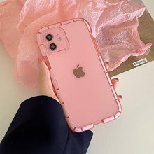 Load image into Gallery viewer, Luminous Shockproof Bumper Phone Case For iPhone 11 14 Pro Max 12 11 13 Pro Max X XR XS Max Transparent Back Cover Full Bumper Case Strong Classic Phone Case