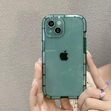 Load image into Gallery viewer, Luminous Shockproof Bumper Phone Case For iPhone 11 14 Pro Max 12 11 13 Pro Max X XR XS Max Transparent Back Cover Full Bumper Case Strong Classic Phone Case