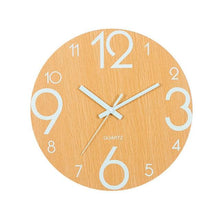 将图片加载到图库查看器,Luminous Wall Clock Silent Non-Ticking Quartz Wall Clocks Large Luminous Function Numbers and Hands Battery Operated Decorative Wall Clock for Office 12 Inch Wooden Silent Non-Ticking Kitchen Wall Clocks With Night Lights For Indoor/Outdoor Living Room