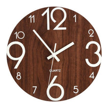 将图片加载到图库查看器,Luminous Wall Clock Silent Non-Ticking Quartz Wall Clocks Large Luminous Function Numbers and Hands Battery Operated Decorative Wall Clock for Office 12 Inch Wooden Silent Non-Ticking Kitchen Wall Clocks With Night Lights For Indoor/Outdoor Living Room