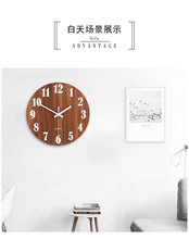 将图片加载到图库查看器,Luminous Wall Clock Silent Non-Ticking Quartz Wall Clocks Large Luminous Function Numbers and Hands Battery Operated Decorative Wall Clock for Office 12 Inch Wooden Silent Non-Ticking Kitchen Wall Clocks With Night Lights For Indoor/Outdoor Living Room