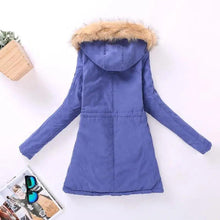 Load image into Gallery viewer, Luxurious Autumn Winter Women Cotton Jacket Padded Casual Slim Coat Emboridery Hooded Size 3XL Wadded Overcoat