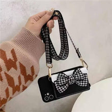 Load image into Gallery viewer, Luxurious Handbag Back Card Slot Lanyard Phone Case For iPhone 13 12 11 Pro X XS XR Max Shockproof Magnetic Case Compatible with iPhone