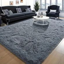 将图片加载到图库查看器,Luxurious Velvet Rectangular Shaggy Plush Carpet Rug
