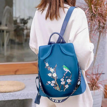 Load image into Gallery viewer, Cloth Backpack Female Embroidery Backpack Bag Nylon Anti-Theft Waterproof Women's Backpack Fashionable Anti-theft Women Backpacks Nice Print School Bag High Quality Large Capacity Backpack (