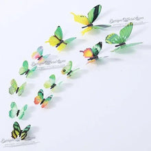 Load image into Gallery viewer, Luxury 3D Wall Stunning 12Pcs 4D Hollow Butterfly Wall Sticker Home Decoration Wall Stickers wedding Party Wedding Decors Butterfly Kids Room Decors