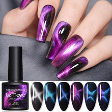 Load image into Gallery viewer, Luxury 5D Cat Magnetic Gel Nail Polish Black Chameleon UV Nail Gel Professional Manicure For Womens