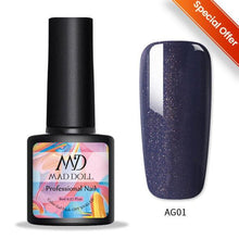 Load image into Gallery viewer, Luxury 5D Cat Magnetic Gel Nail Polish Black Chameleon UV Nail Gel Professional Manicure For Womens