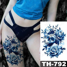 Load image into Gallery viewer, Luxury Big Waterproof Temporary Sticker Tattoo Large Flowers And Animals Body Tattos For Womens