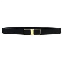 Load image into Gallery viewer, Luxury Black Elastic Women Belt Unique Belt Stretch Waistband Stylish Women Vintage Waist Belts