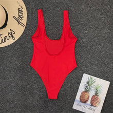 Load image into Gallery viewer, Luxury Black Female Swimsuit Vintage One Piece Ruffled Push Up Tummy Control Swimwear Halter One Piece Slimming Retro Swimsuit Women's Plus Size Push Up Bathing Suit Solid Red Swimwear Women Padded Bathing Suits