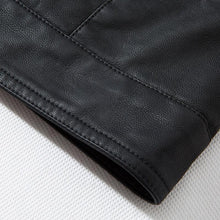 Load image into Gallery viewer, Luxury Black Men Faux Leather Jacket Elegant Motorcycle Men's Jackets Black Warm Business Male PU Leather Coats Men's Leathers Motorcycle Slim Fit Jacket