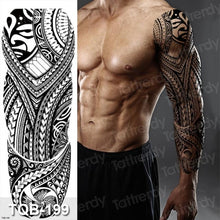 Load image into Gallery viewer, Luxury Black Temporary Tattoo Waterproof Big Lion Tattoo For Body Arm Legs Modern Large Design