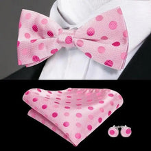 将图片加载到图库查看器,Luxury Butterfly Beige Silk Bow Ties For Men Gentlemens Cufflinks Set Elegant Design Wedding Party Bowties For Tuxedo Excellent Gift For Prom