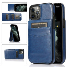 将图片加载到图库查看器,Luxury Cards Case For iPhone 14 13 12 Mini 11 Pro Max Durable Leather Strong Stand Holder Phone Cover Magnetic Flip Case For Women Girls With Card Holder Secure Card Holder