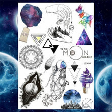 Load image into Gallery viewer, Luxury Colorful Flower Lavender Waterproof Temporary Tattoos Animals Arm Chest Tattoo Stickers Elegant Summer Style For Womens Mens