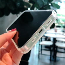 将图片加载到图库查看器,Luxury Colorful Phone Case for iPhone 14 13 Pro Max 12 11 XS X XR 7 Plus 12 13 Mini Shockproof Clear Protective Case Shock-Absorbing Bright Cover Shiny Finish Back Cover