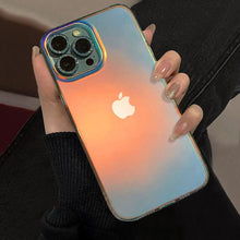 将图片加载到图库查看器,Luxury Colorful Phone Case for iPhone 14 13 Pro Max 12 11 XS X XR 7 Plus 12 13 Mini Shockproof Clear Protective Case Shock-Absorbing Bright Cover Shiny Finish Back Cover