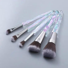Load image into Gallery viewer, Luxury Cosmic Color New Luxury Crystal Makeup Brushes Powder Foundation Eyeshadow Eyebrow Cosmetics for Face Fan Make Up Brush Set
