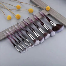 Load image into Gallery viewer, Luxury Cosmic Color New Luxury Crystal Makeup Brushes Powder Foundation Eyeshadow Eyebrow Cosmetics for Face Fan Make Up Brush Set